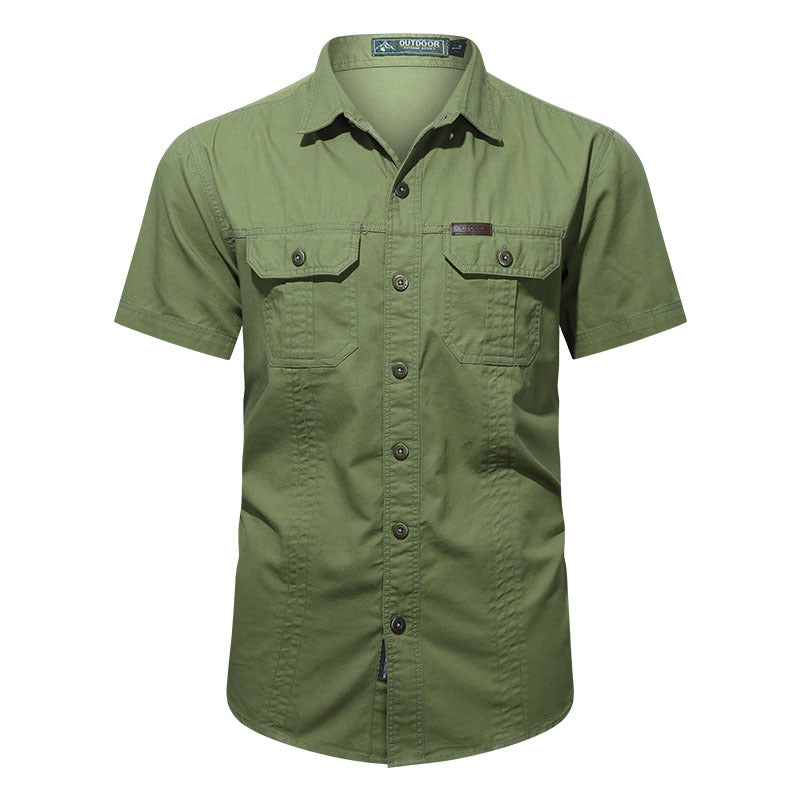 Kurzarmhemd im Military-Stil für Herren – Bild 14 | LuxeStyle
