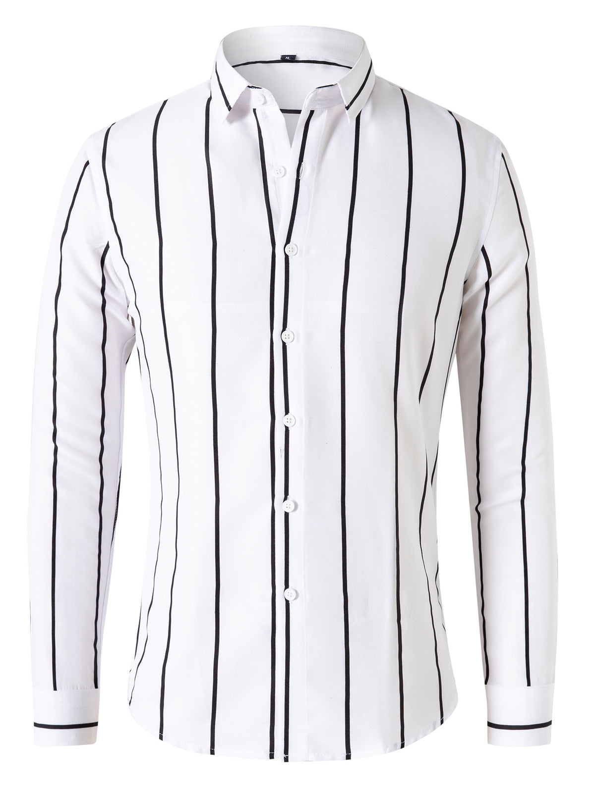 Slim-Fit Langarmhemd für Herren mit Streifen – Bild 6 | LuxeStyle