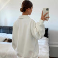 Lässiges Polo-Sweatshirt mit Umlegekragen