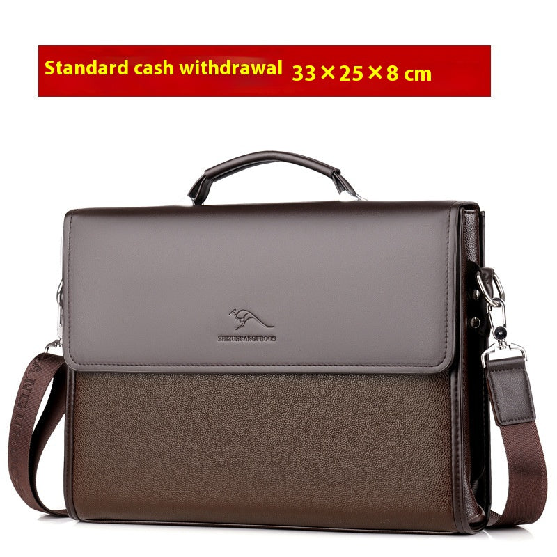 Business Aktentasche Schultertasche aus PU-Leder | LuxeStyle