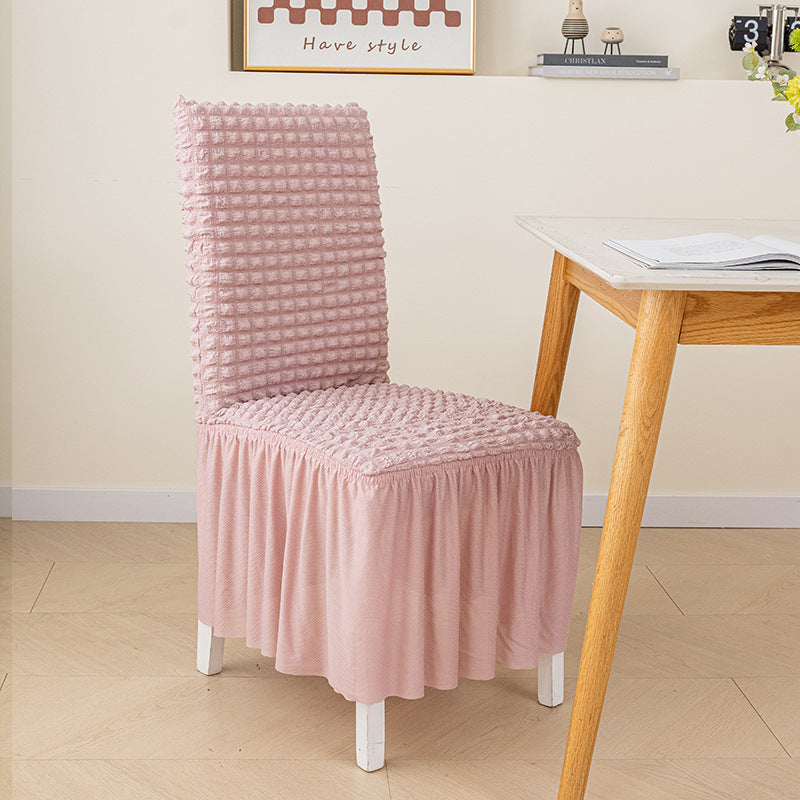 3D-Bubble-Chiffon-Esstuhl-Bezug