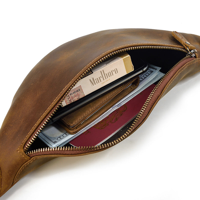 Retro-Leder-Gürtelbag – Bild 3 | LuxeStyle
