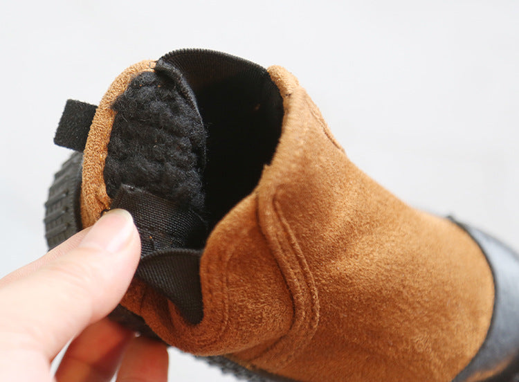Warme Velour-Kinderschuhe