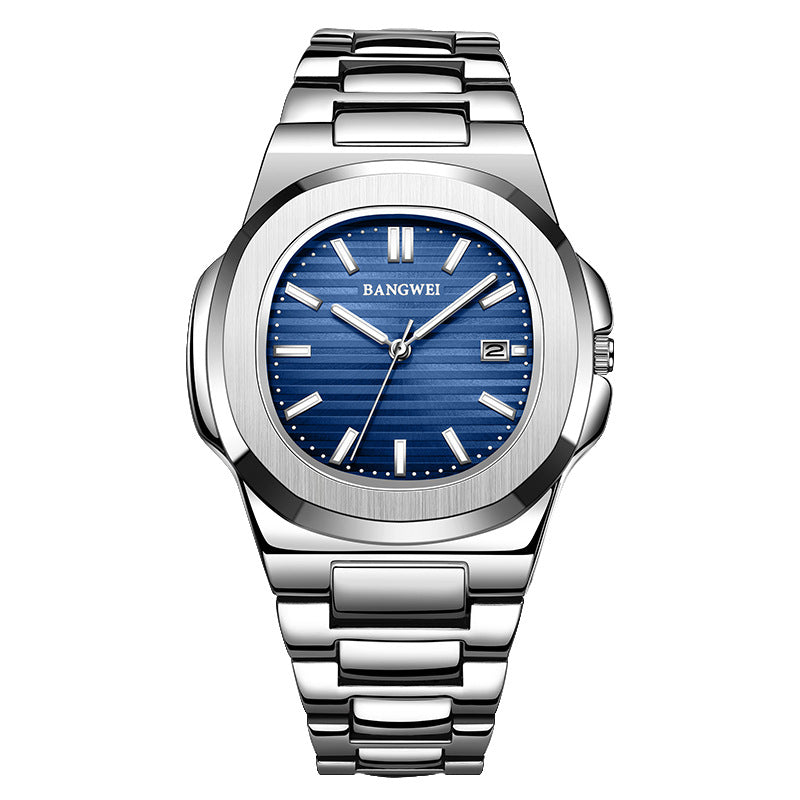 Stahl-Armbanduhr