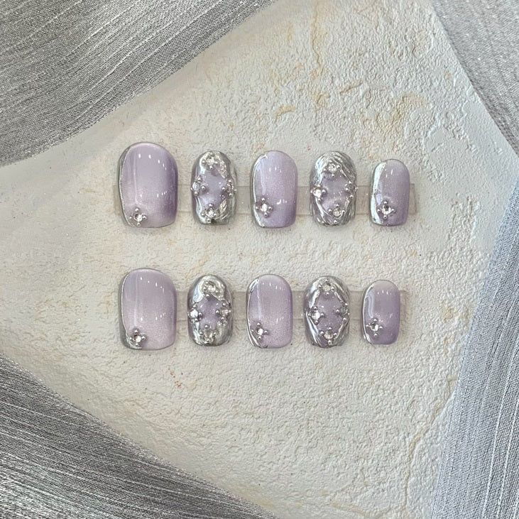 Bucheriti Nagelsticker Kurz Hellviolett – Bild 8 | LuxeStyle