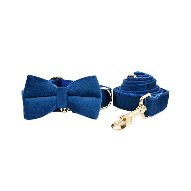 Halsband-Leinen-Set mit Fliege für Hunde – Bild 5 | LuxeStyle