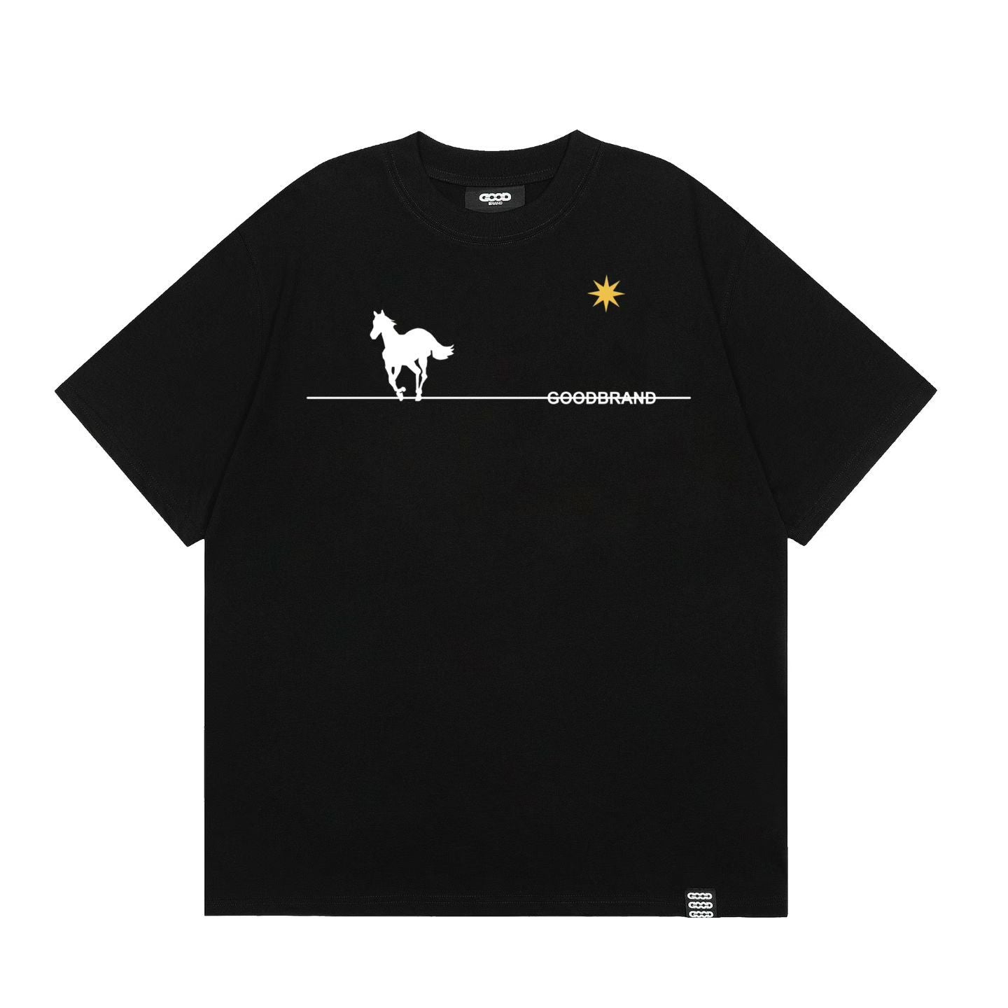 Warhorse Print Freizeit-T-Shirt