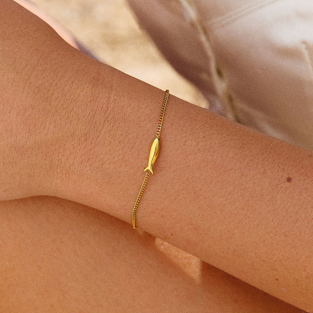 Armband Koi-Karpfen aus Edelstahl, vergoldet – Bild 2 | LuxeStyle