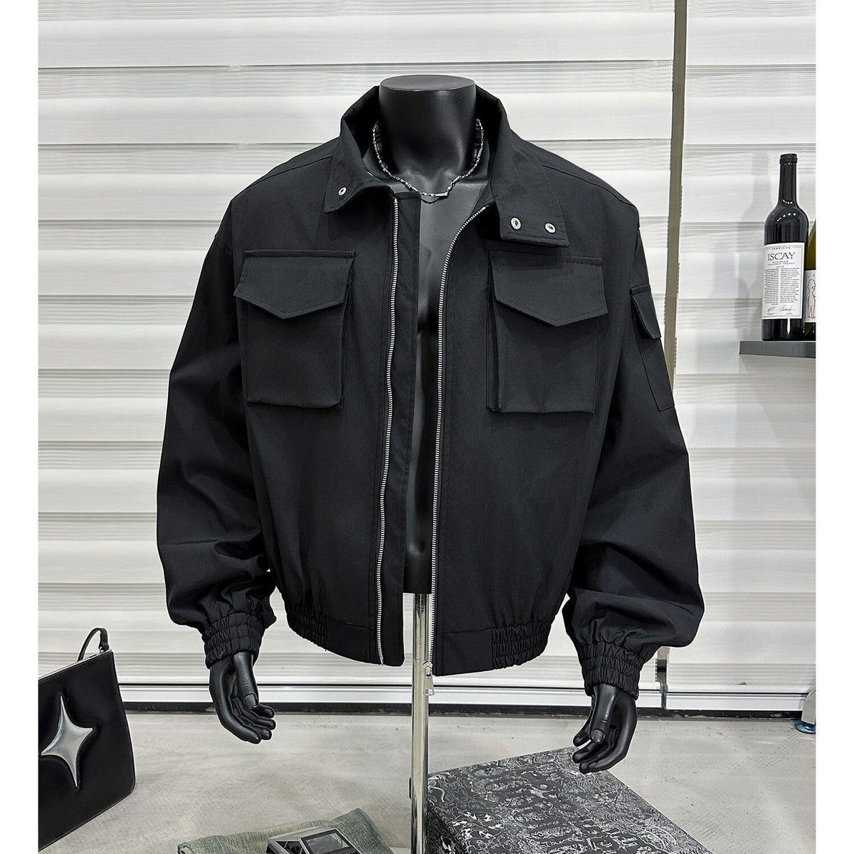 Herren Blouson mit Stehkragen – Bild 2 | LuxeStyle