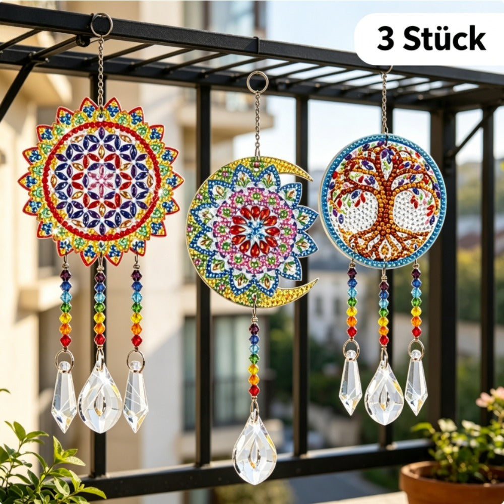 Diamond Painting Sonnenfänger Bastelset (13-teilig)