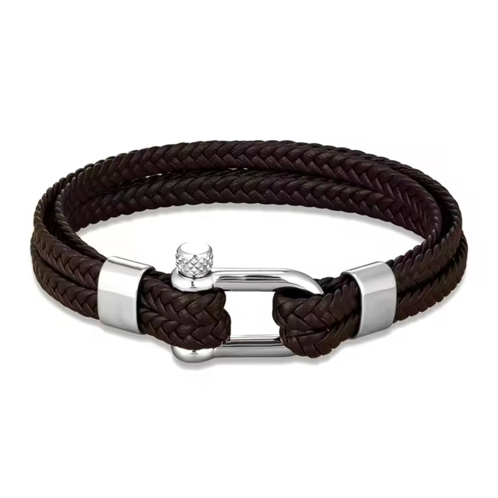 Geflochtenes Lederarmband mit Hufeisen-Schnalle – Bild 8 | LuxeStyle