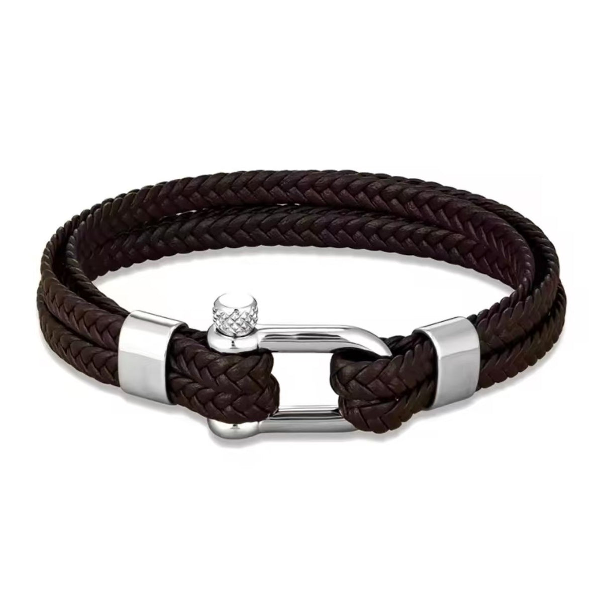 Geflochtenes Lederarmband mit Hufeisen-Schnalle – Bild 8 | LuxeStyle