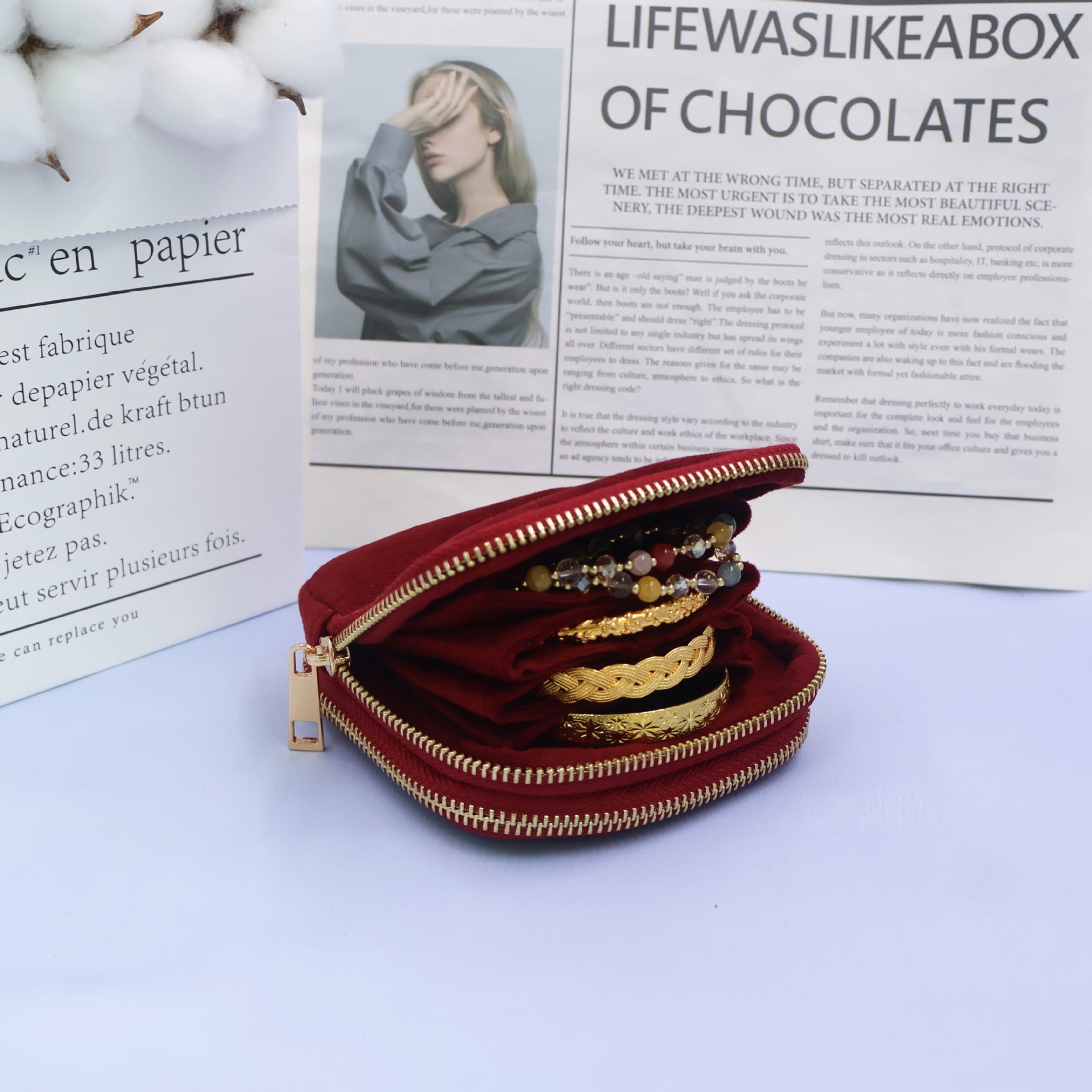 Samt-Armband-Aufbewahrungsbeutel