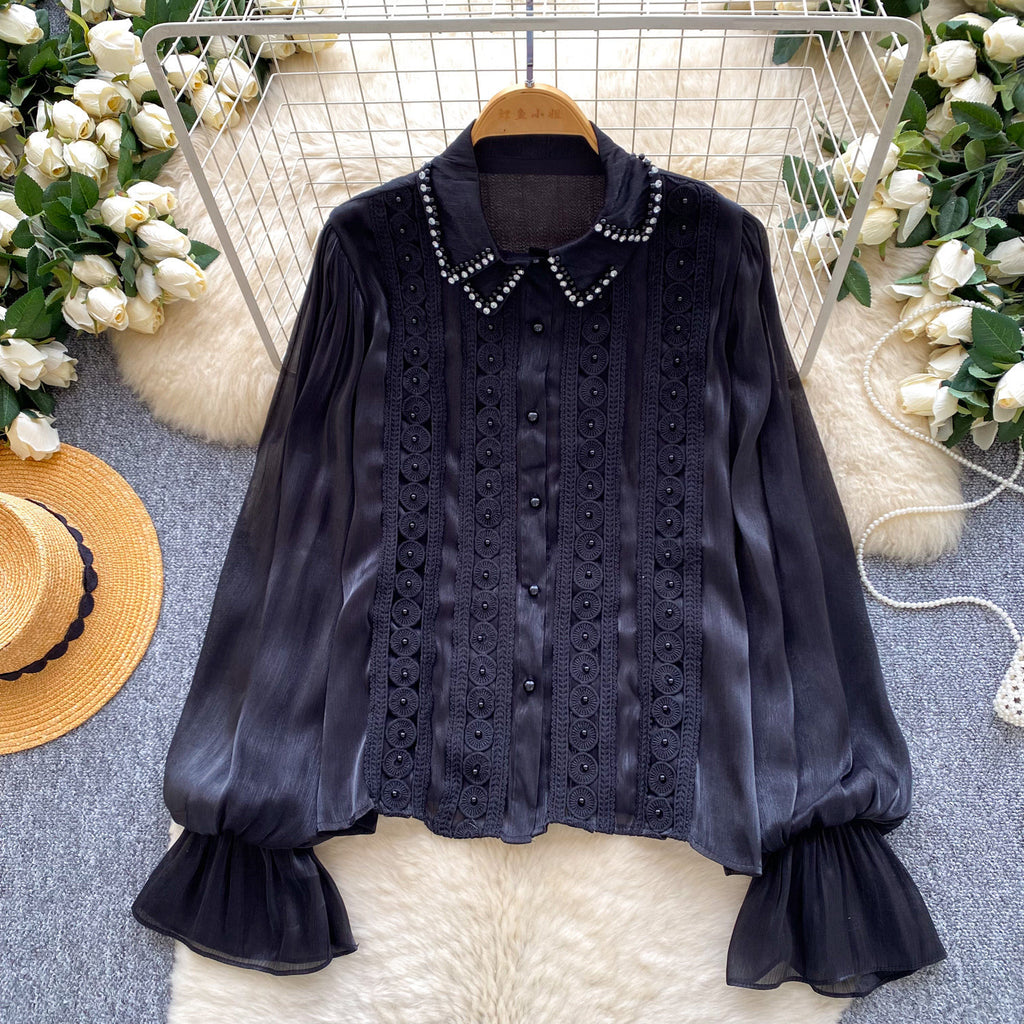 Romantische Perlenbluse im französischen Stil – Bild 11 | LuxeStyle