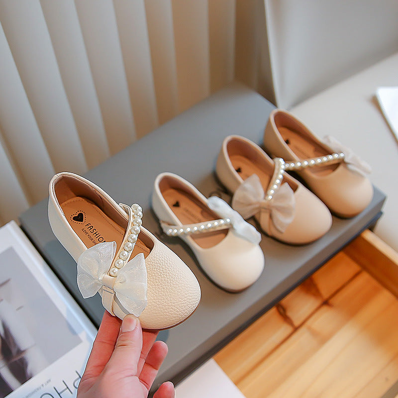 Weisse Perlen-Prinzessin Schuhe