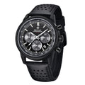 Multifunktionale Quarzuhr mit Lederarmband | LuxeStyle