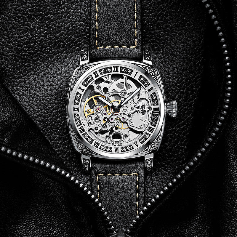Luminous Fashion Leder Herrenuhr | LuxeStyle