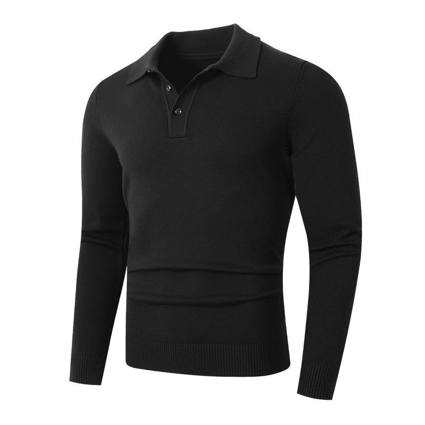 Fashion-Pullover mit Lapel-Kragen