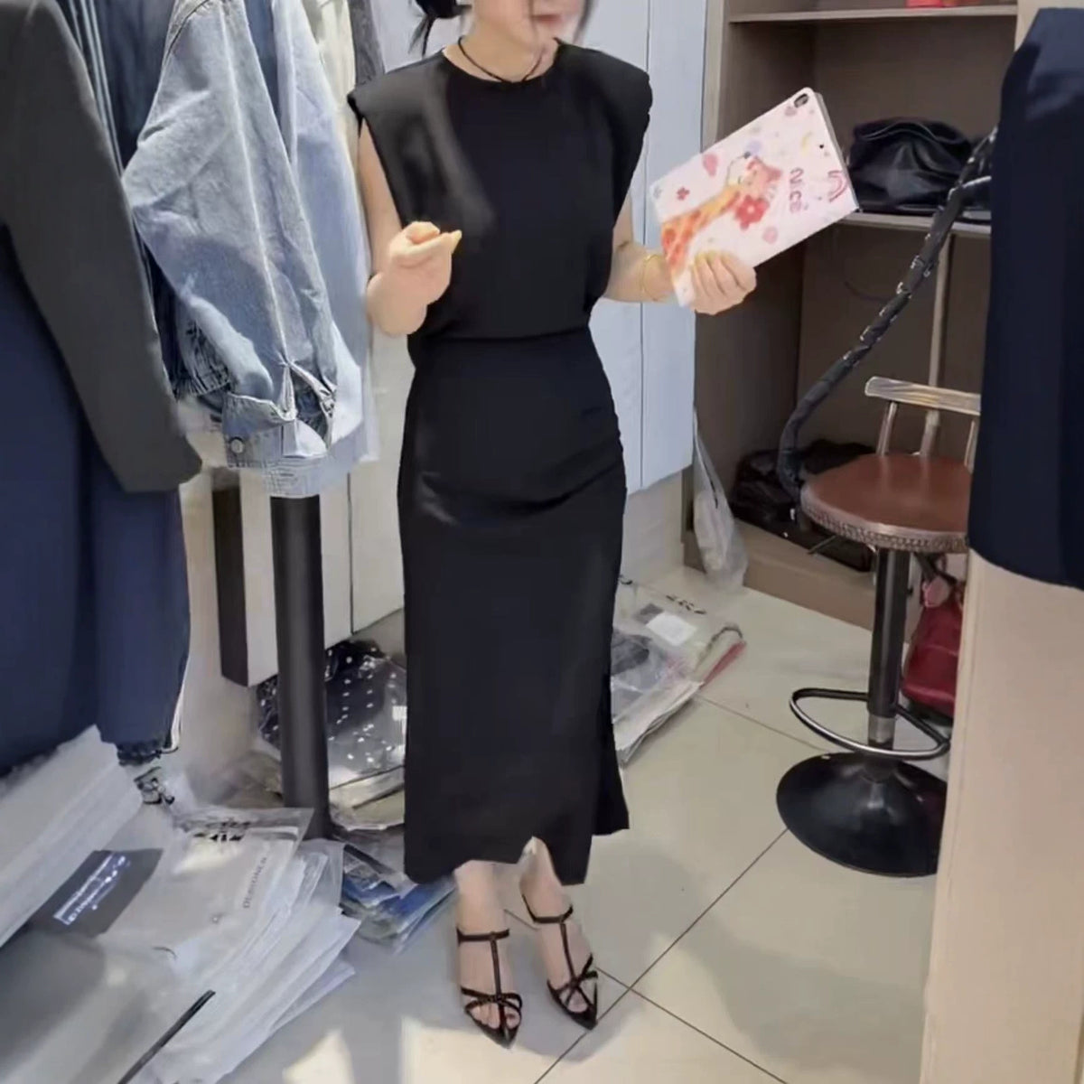 Rückenfreies ärmelloses Bodycon Kleid | LuxeStyle
