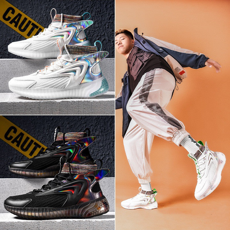 Weisse/Blaue Casual Sneaker für Herren – Bild 2 | LuxeStyle