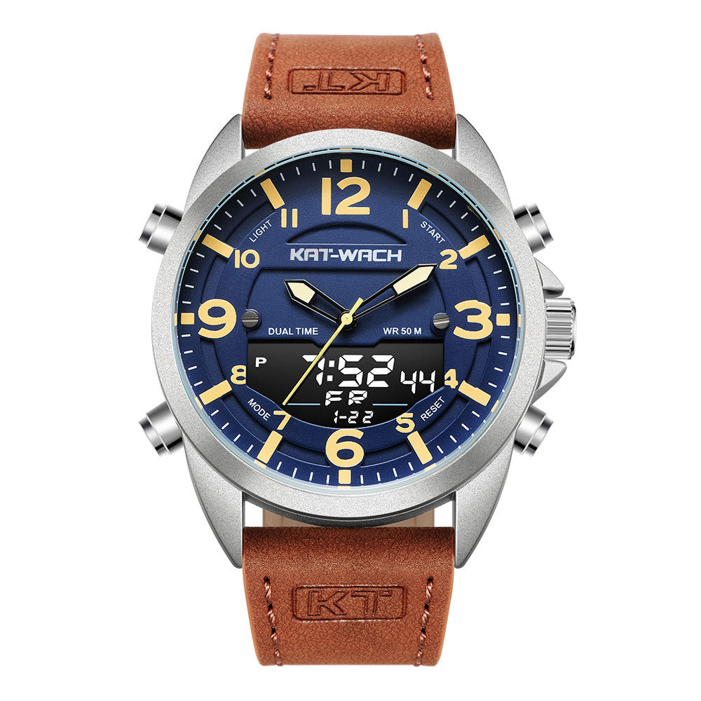 Herren Quarzuhr mit Doppelanzeige für Sport & Outdoor – Bild 5 | LuxeStyle
