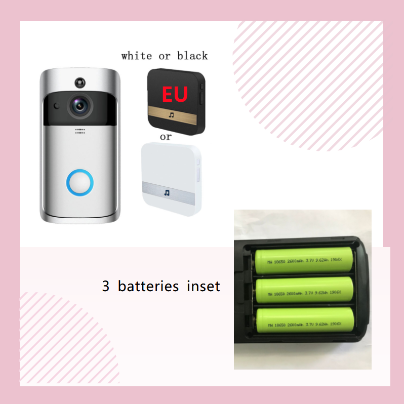 Smarte WiFi-Türklingel mit Kamera