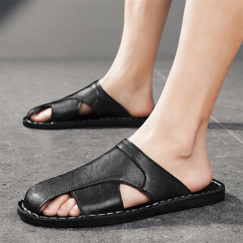 Handgenähte Casual Beach Sandalen für Herren