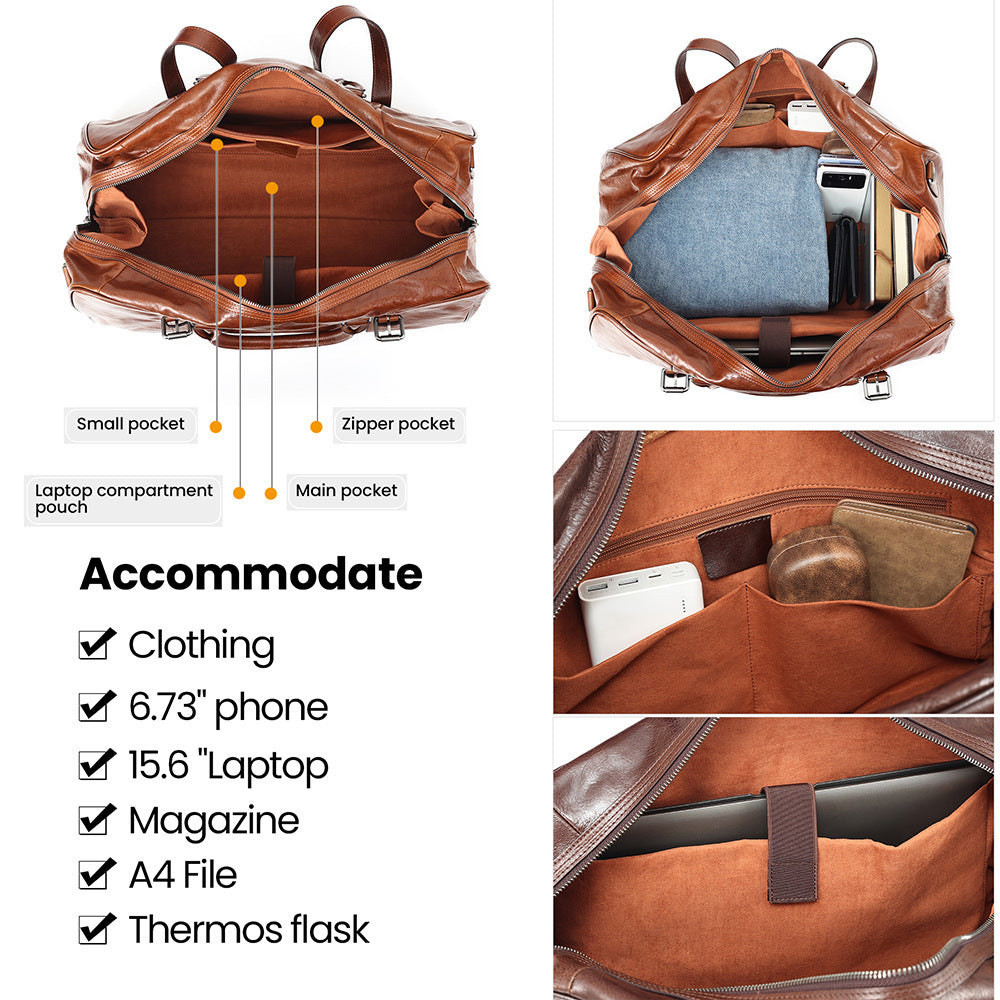 Retro-Leder Reisetasche