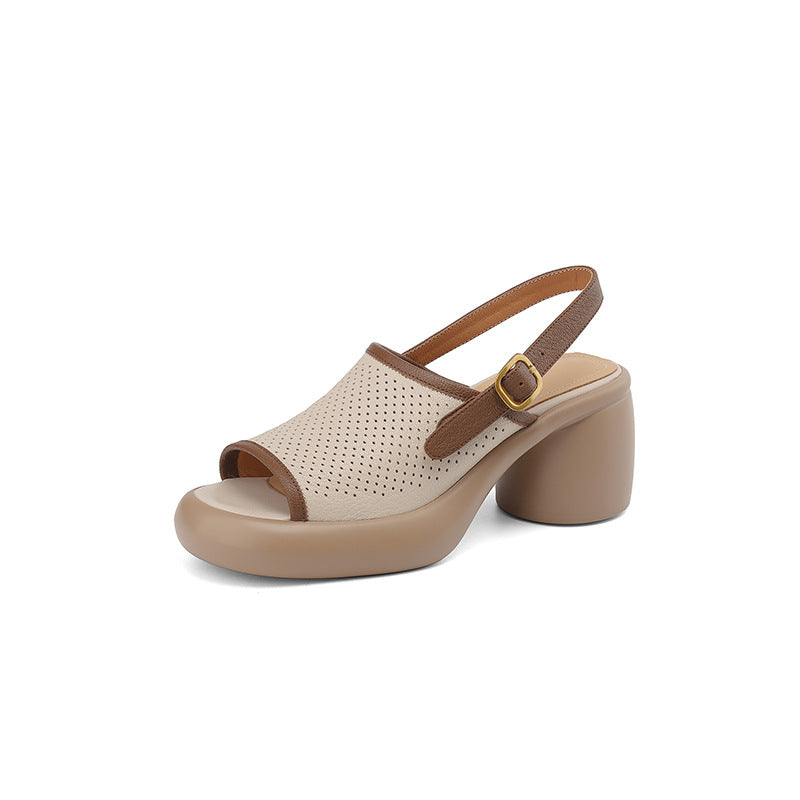 Plateau High Heels aus Schafsleder – Bild 2 | LuxeStyle