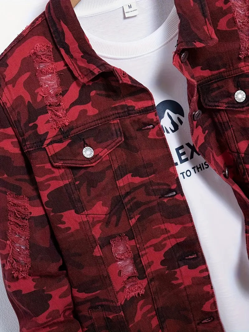 Lockere Jeansjacke im Korea-Stil für Herren – Y033S – Ansicht 2