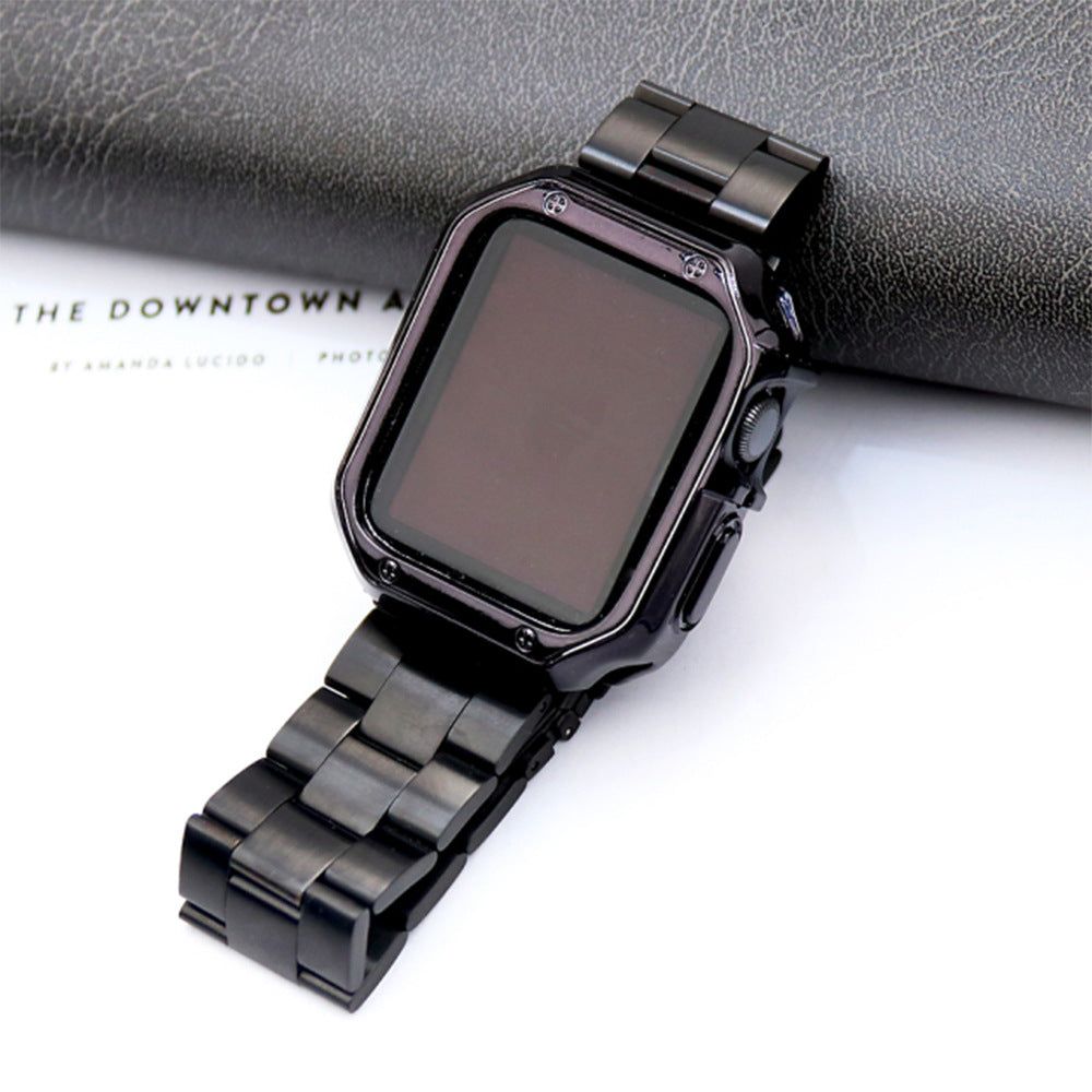 Stahlarmband mit TPU-Rahmen für Apple Watch – Bild 4 | LuxeStyle