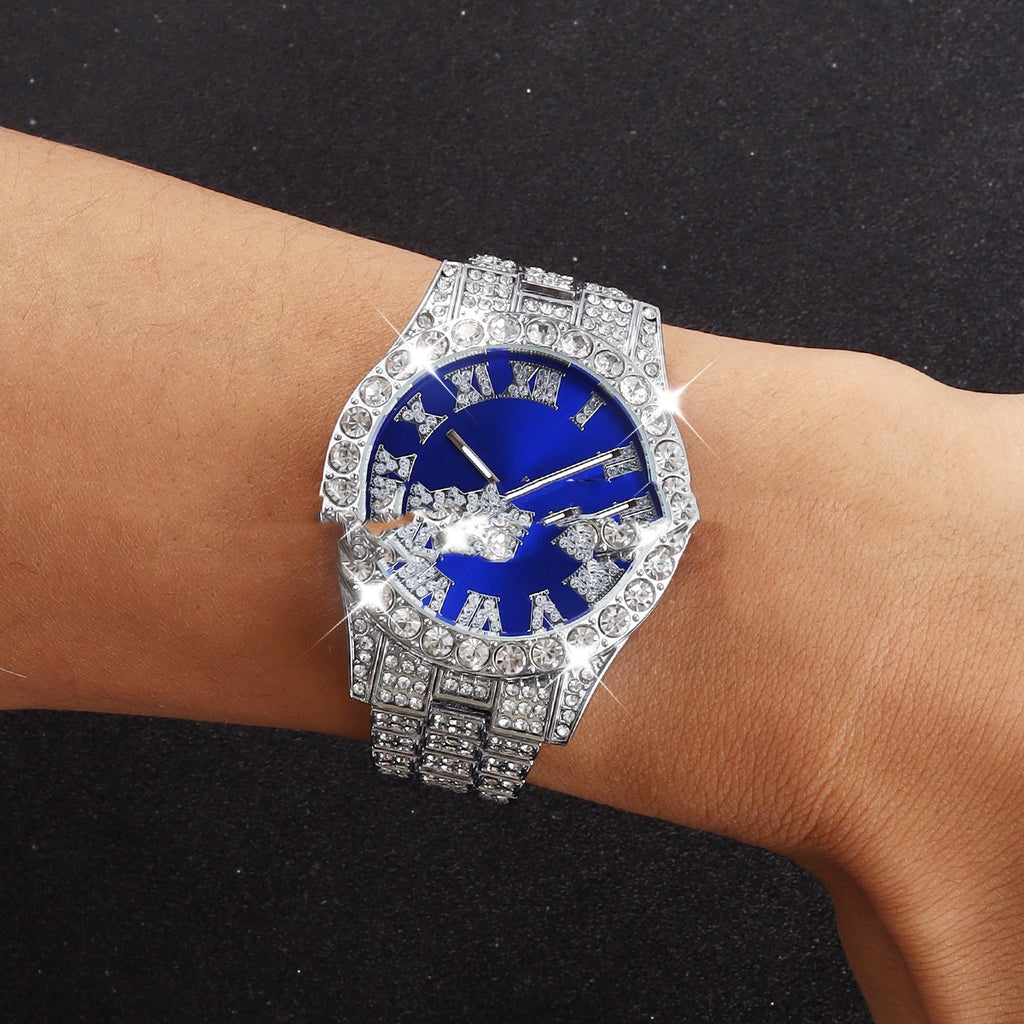 Quarz-Herrenuhr mit Armband und Halsketten – Bild 3 | LuxeStyle