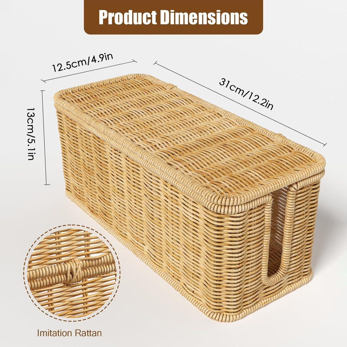Kabel-Organizer im Rattan-Stil – Bild 3 | LuxeStyle