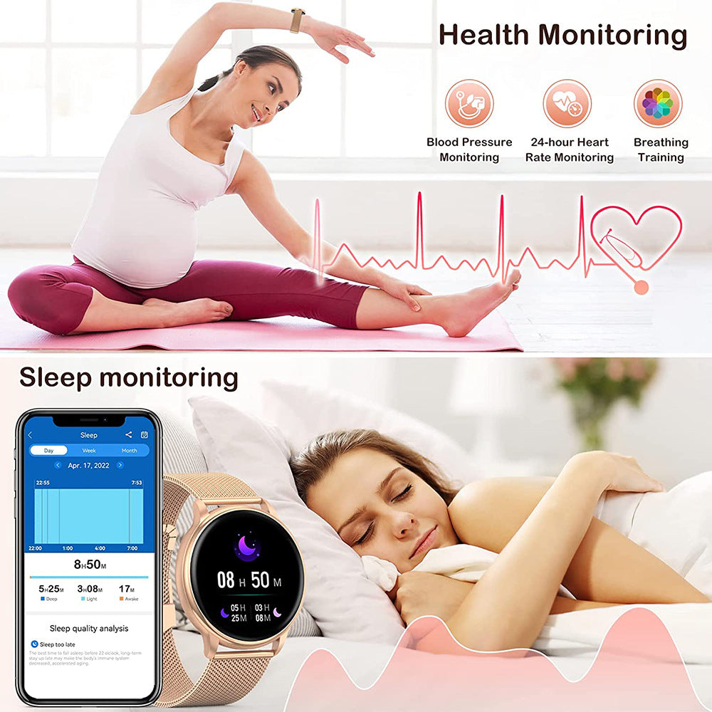 Smartwatch mit Herzfrequenz- & Blutdruckmessung