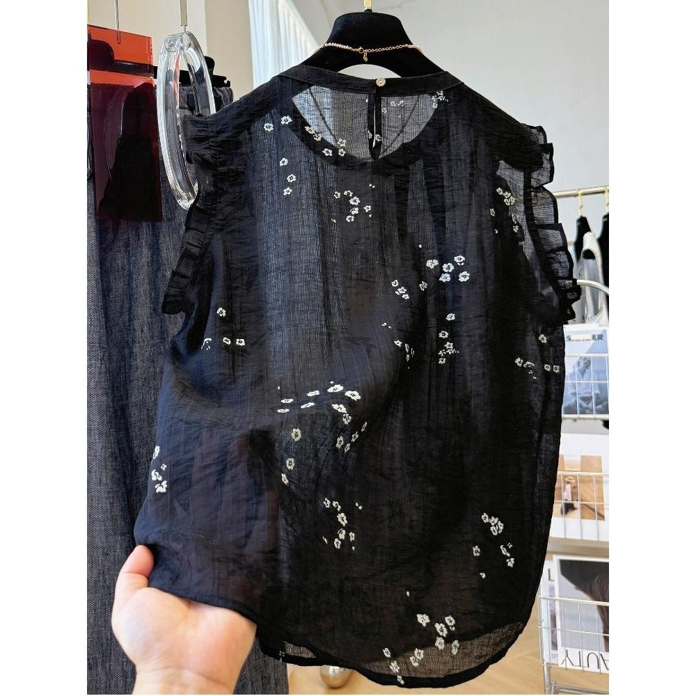 Ärmelloses T-Shirt mit Geometrie-Muster – Bild 6 | LuxeStyle