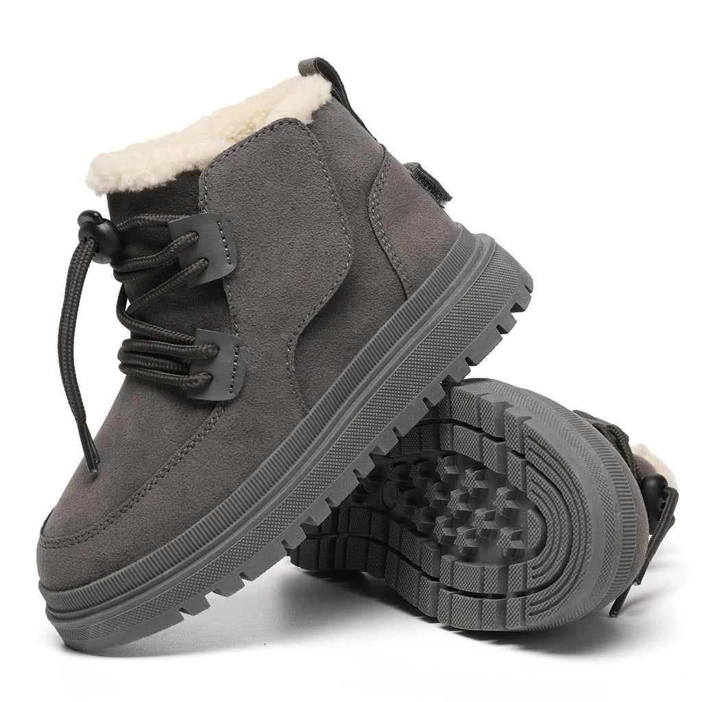 Kinder-Schuhe aus Baumwolle mit Fleecefutter – rutschfeste Outdoor-Sch