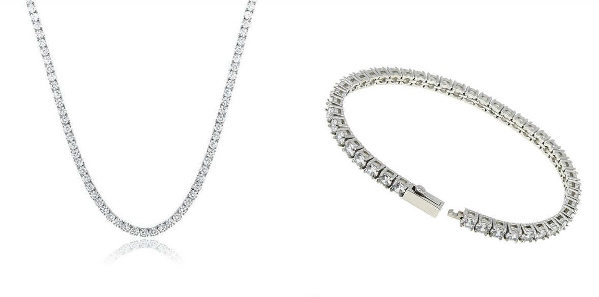 Tennis-Armband aus Edelstahl mit Zirkonia – Bild 3 | LuxeStyle