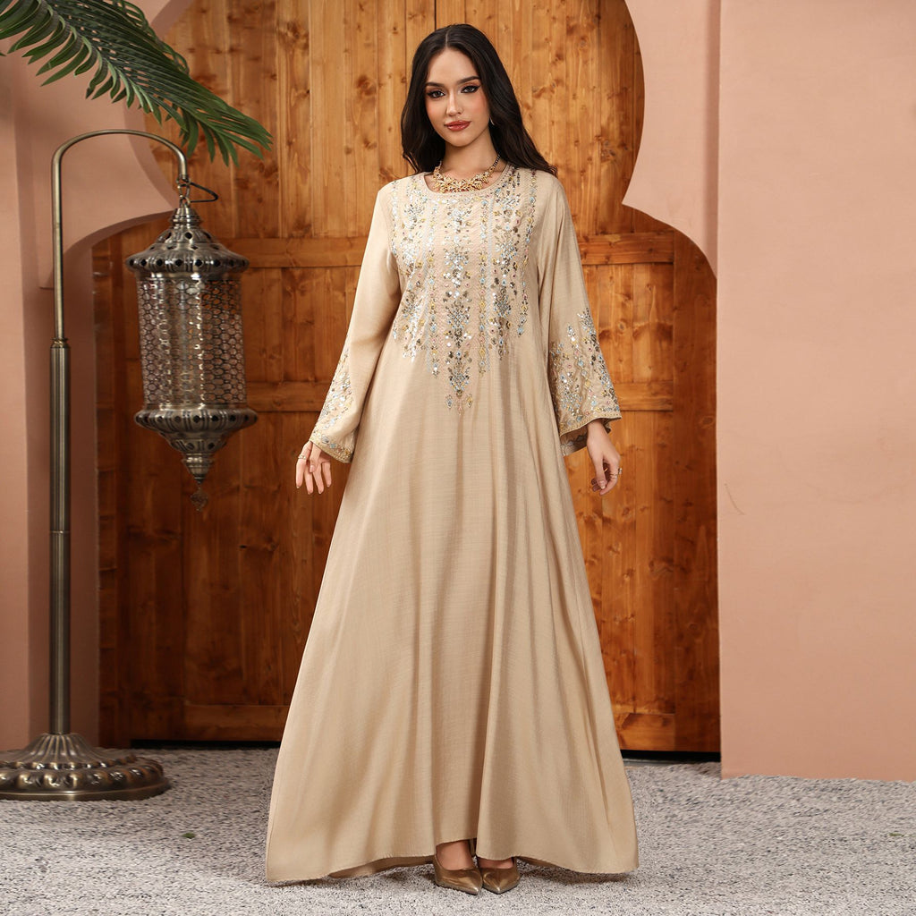 Besticktes Maxikleid für Damen