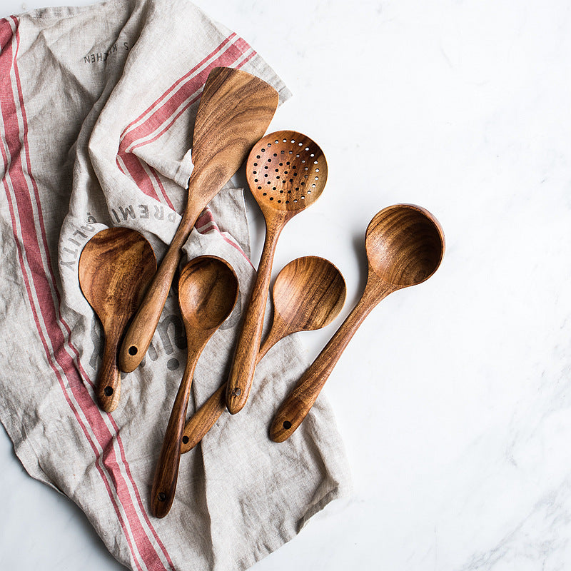 Küchenhelfer aus Holz – 7-teiliges Set – Bild 4 | LuxeStyle