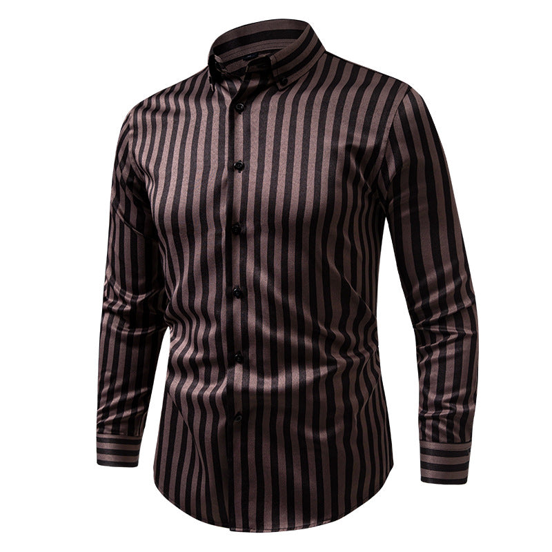 Business Hemd Langarm Slim-Fit Gestreift – Ansicht 8