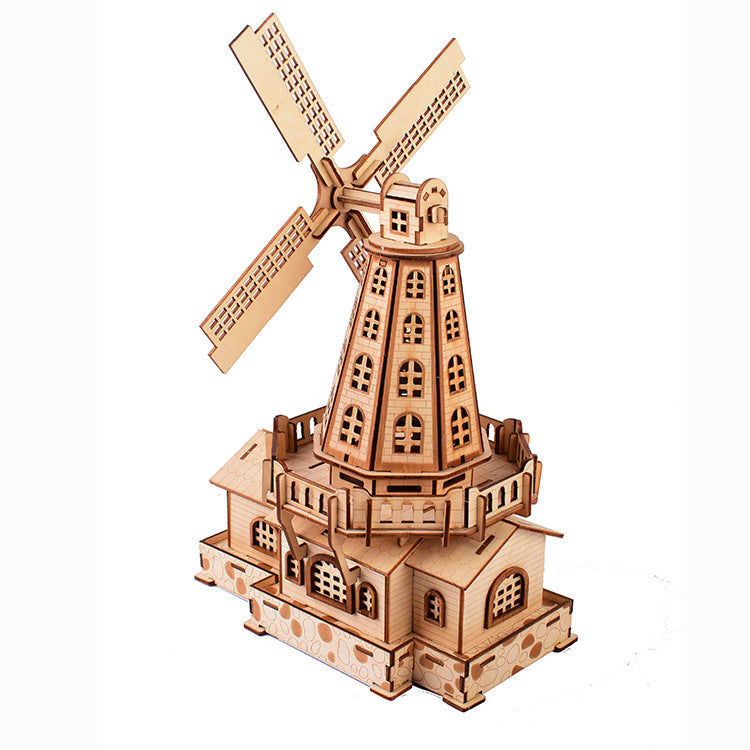 Holz 3D Puzzle Windmühle – Bild 3 | LuxeStyle