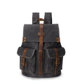 Vintage Reise-Rucksack aus Canvas