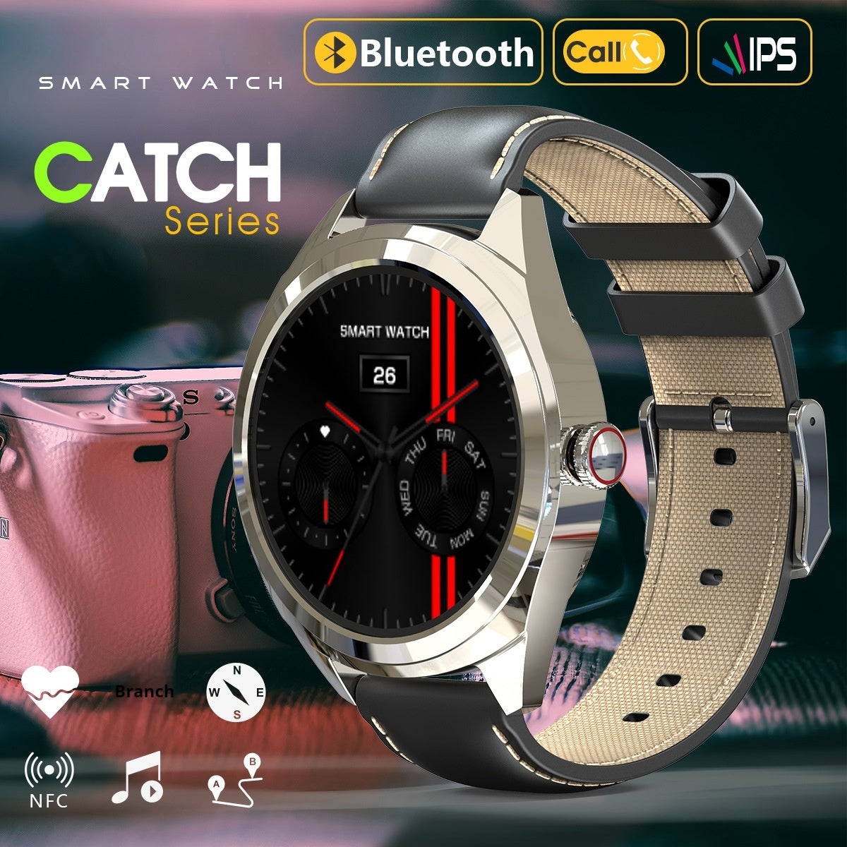 S82i Smartwatch mit Herzfrequenz & Schlaf-Tracking – Bild 3 | LuxeStyle