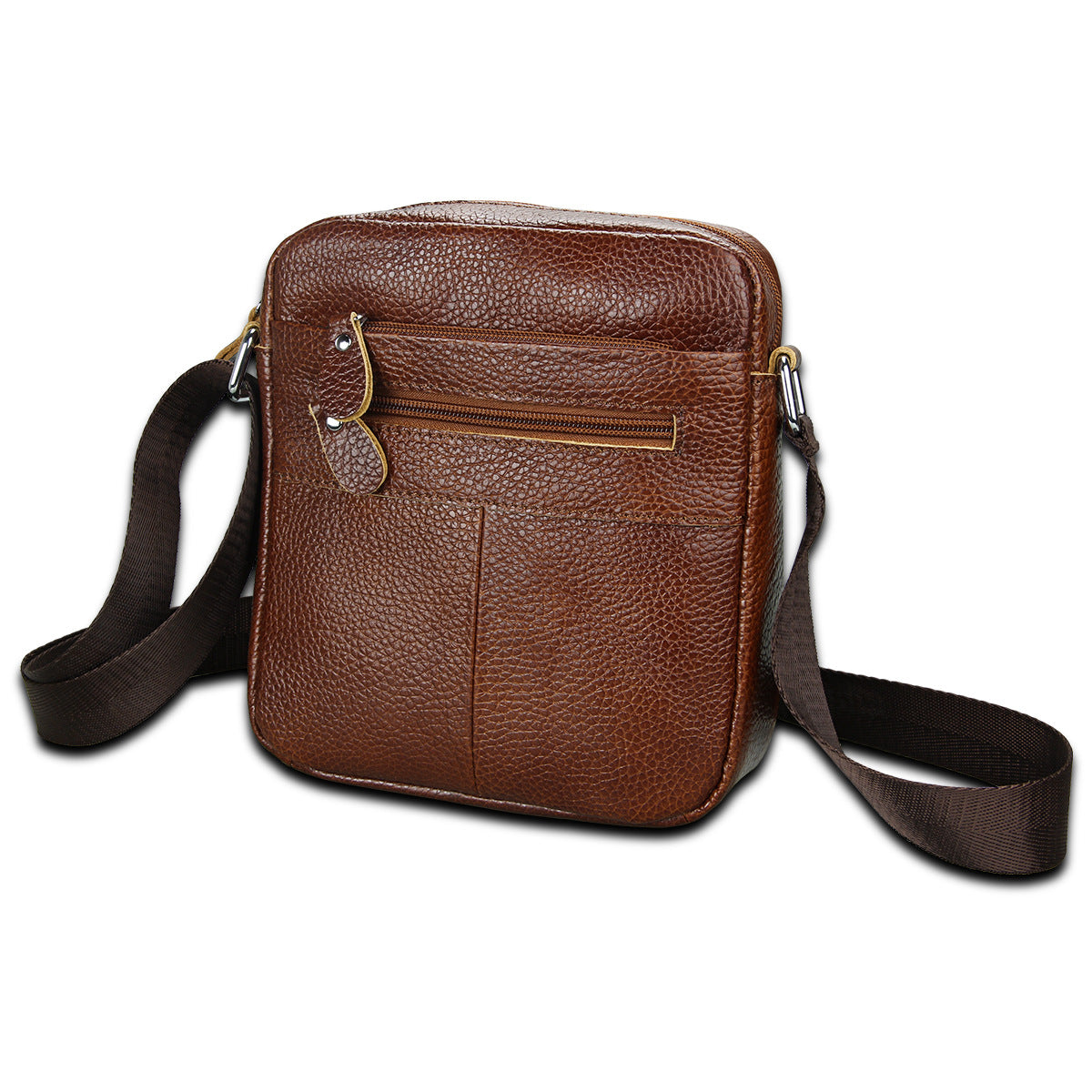 Genuine Leder Crossbody Umhängetasche für Herren – Bild 5 | LuxeStyle