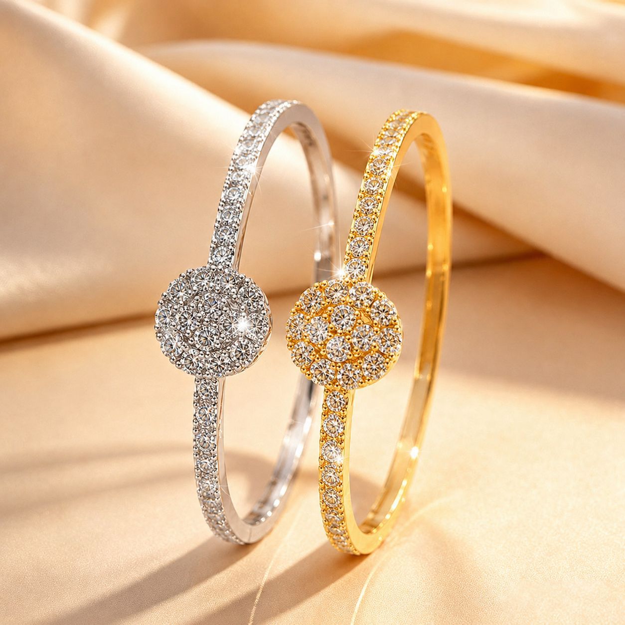 Minimalistisches Armband mit Strass