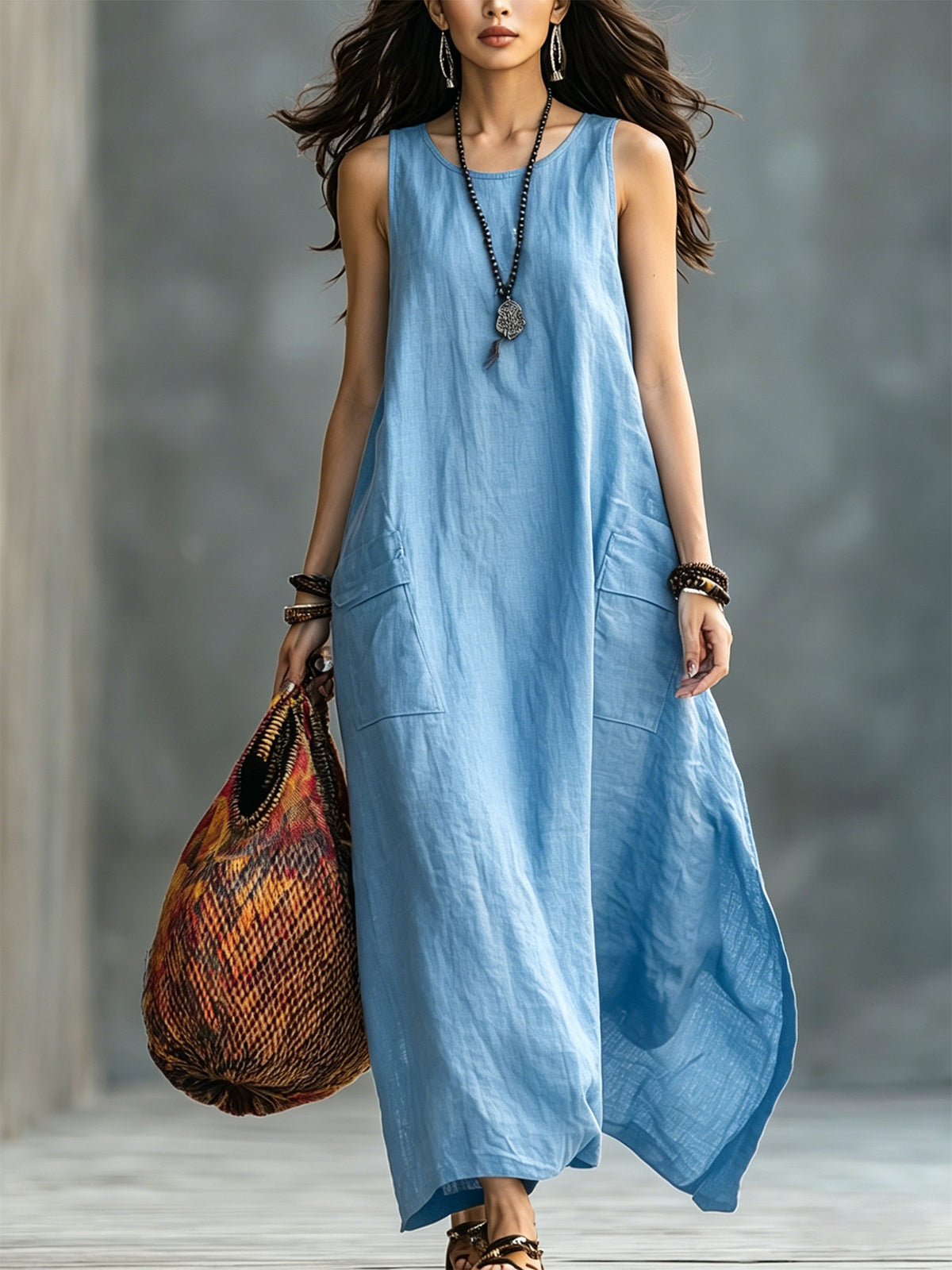Luftiges Leinenkleid für Frühling und Sommer – Bild 7 | LuxeStyle