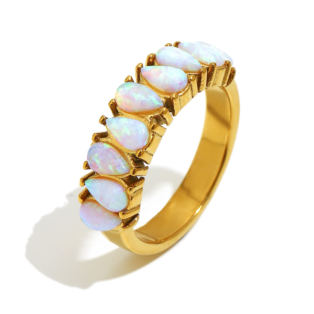 Eleganter Nischen-Design-Ring aus Edelstahl