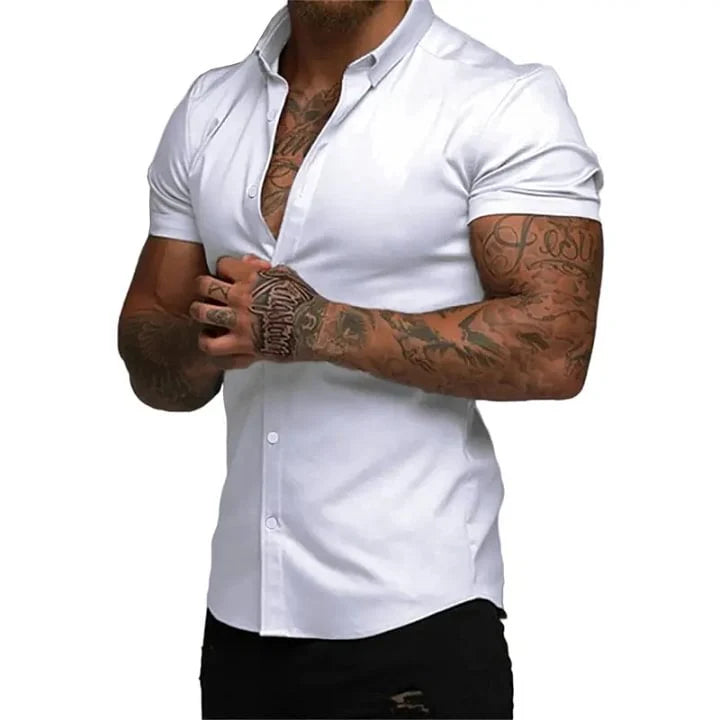Herren Fitness-Shirt Kurzarm – Bild 9 | LuxeStyle