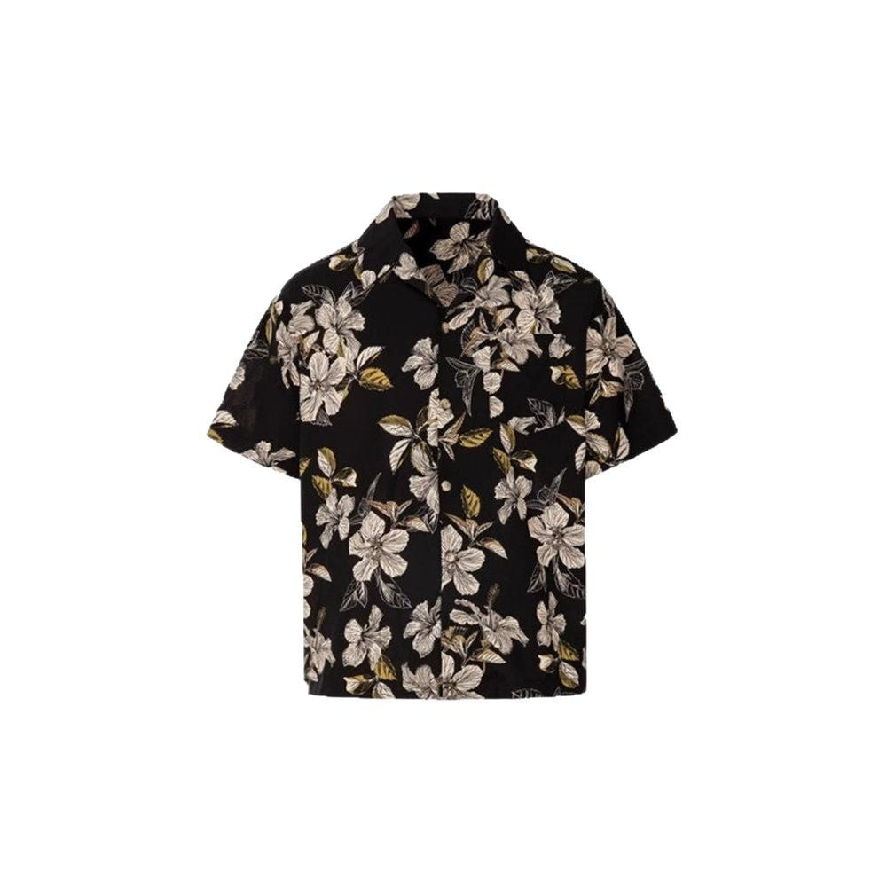 Kurzarmhemd mit Blumenmuster | LuxeStyle