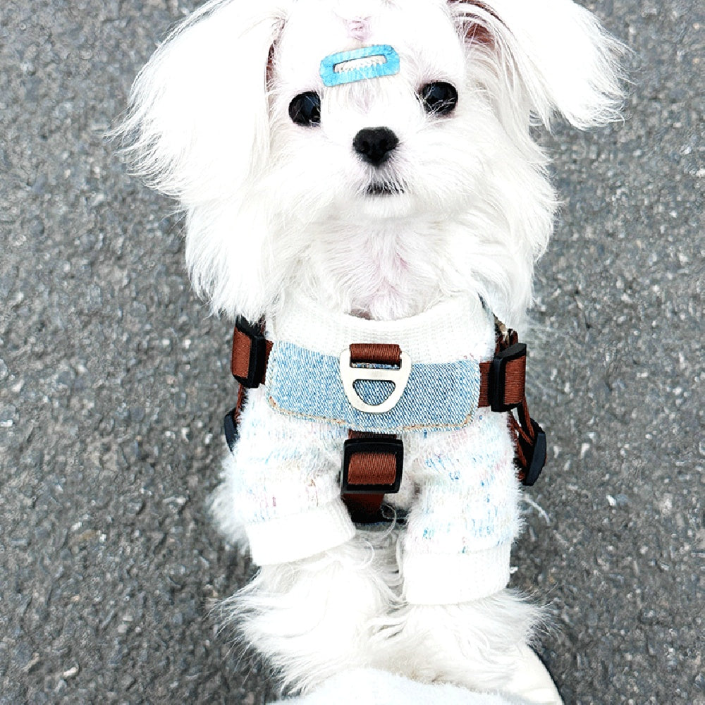 Hundegeschirr mit Leine, braun – Bild 5 | LuxeStyle